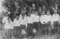 Tulalip Mission School students before 1900